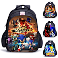 Miniatyrbillede 3 af 8: Kid Sonic Rygsæk til Drenge og Piger, Skolerygsæk, Skoletaske, Gaver, Storbritannien B L B