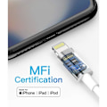 Miniatyrbillede 3 af 5: 3-pak 2 m iPhone-ladekabel, USB til Lightning-kabel, iPhone-kabel kompatibelt med iPhone hvid
