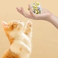 Miniatyrbild 3 av 5: 6 cm sprickbollar för katt - Färgglada mylarbollar för kattungar (12 st)