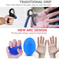 Miniatyrbild 4 av 4: Äggformade greppbollar, 3 delar handtränare Fingertrainer Ägg