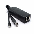 Miniatyrbilde 3 av 4: 2-pak Gigabit PoE-splitter, 48V til 5V 2.4A Micro USB Ethernet-adapter, fungerer med Raspberry Pi 3B+, IP-kamera og mer