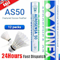 Pikkukuva 1 / 5: 12 kpl Yonex Badminton Sulkapallo As50 Sulkapallopalloja Hanhen Sulka 77 Nopeus