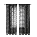 Pikkukuva 1 / 5: INF Mustat pitsiverhot 2 kpl Musta Sort 100 x 200 cm