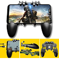 Miniatyrbilde 2 av 5: Spillkontroll, komfortabelt spillgrep Joystick Utvidbar mobiltelefon Gamepad-kontroll for PUBG Game