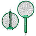 Miniatyrbillede 1 af 5: 3000V elektrisk myggesmækker Myggedræberlampe USB Genopladelig sammenklappelig myggesmækkerlampe green
