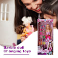 Miniatyrbild 3 av 5: Härlig Barbie-docka set Mode Desktop dekorativa rekvisita Present för pojkar Flickor Barn (slumpmässiga kläder Set A (6pcs)