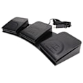 Miniatyrbilde 1 av 5: USB fotpedal 3-knapps multifunksjonell Ergonomisk følsom Holdbar USB fotpedal for spillmediainstrumenter