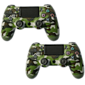 Pikkukuva 1 / 2: 2 kpl PS4 DoubleShock Langaton ohjain Play-station 4:lle, vihreä camouflage