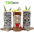 Miniatyrbillede 3 af 3: Gratis fragt Hawaii Tiki-krus Cocktailkop Ølkrus Drikkekrus Vinkrus Keramiske Tiki-krus Perfekt til C
