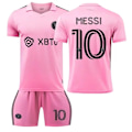Miniatyrbilde 3 av 5: MIA MI Messi Camiseta No10 Fotbollströja Boy Kid T-Shirt Set Vuxen Sportkläder Tjej Sportdräkt Skyddskläder Cosplay Kit F1 F1 S