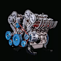 Miniatyrbillede 5 af 5: Motormodel Desktop Motor, 8-cylindret inline bilmotormodel byggesæt Voksen Minimotormodel Legetøj til kontor, hjem, Ktv, caféer og hoteller.