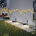 Miniatyrbild 3 av 5: 1 st 10 huvud solcellslampor Firefly, 10 LED utomhus vattentäta solenergi svajande trädgårdslampor