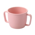 Miniatyrbilde 4 av 4: Tohåndstaks krus i ensfarget drikkekopp Melk Kaffe krus porselen for hjemmet, praktisk og populær Pink