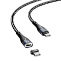 Miniatyrbilde 3 av 5: Baseus Catxc-q01 Sink Magnetic Series 100w Pd Usb-c / Type-c til Usb-c / Type-c Hurtiglading Datakabel