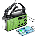 Pikkukuva 1 / 5: Kannettava hätäradio Solar Radio 8000mAh ladattava akku AM/FM-radio