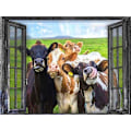 Miniatyrbilde 1 av 5: 30 x 40 cm, katt foran vinduet Diamond painting Brodering