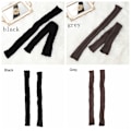 Miniatyrbillede 3 af 6: Benværmer High Knee Sox Strikkede Hæklede Støvlesokker Leggings Grå - Høj Kvalitet Grå gray