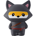 Pikkukuva 1 / 5: Squishies Ninja Fox Squishy Hitaasti Nouseva Puristuslelu Kawaii Tuoksuva Pehmeä Squishies Eläinlelut Prime 1Kpl