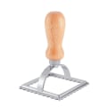 Miniatyrbilde 1 av 5: Kutterstämpelsats - Ledende degkutter og press med trehåndtak - For Ravioli Pastadeg Lasagne 4