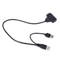 Miniatyrbillede 5 af 5: 2017 Digital USB 2.0 til SATA-konverteringsadapterkabel til 2,5 SA Sort 5cm*4cm*1cm