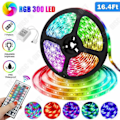 Miniatyrbilde 5 av 5: LED-bånd 5m intelligent lysstripe 5050 flerfarget fjernkontroll