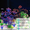 Miniatyrbilde 2 av 5: Akvariumsplanter i plast, kunstige fiske-tankplanter, dekorasjonssett med 5 stykker