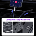 Pikkukuva 4 / 5: Punottu nailon USB C & Lightning - 3,5 mm:n liitäntäkaapeli
