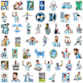 Pikkukuva 4 / 5: 50 kpl Lionel Messi -tarroja Vedenpitävät kannettavan tietokoneen rullalautalaukun tee-se-itse-tarrat-FA2- 50PCS