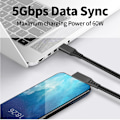 Miniatyrbilde 5 av 10: INF Link-kabel USB-C for Oculus Quest 2 Svart 5 meter