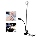 Pikkukuva 5 / 8: Klippbar hopfällbar LED-lampa med hög ljusstyrka Tatueringslampa Justerbar nagelkonstlampa Svart
