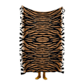 Miniatyrbilde 5 av 9: Tiger Fluffy Sherpa Sengeteppe, Supermyk Mink Fleece Sofffilt 130*160CM