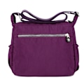 Miniatyrbild 5 av 5: Dam Handväska Canvas Casual Axelväska Vattentät Crossbody-väska Rose Red