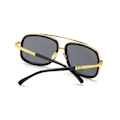 Miniatyrbillede 3 af 6: Mænds Metal Solbriller Mode Sommer 2021 Pilot Brow Brown Brown