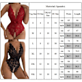 Miniatyrbild 4 av 4: Dam Bodysuit Underkläder Klänningsset Nattlinne Nattkläder Nattkläder svart