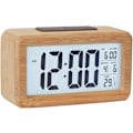 Miniatyrbild 1 av 5: Trädigital väckarklocka, LED-display väckarklocka i trästruktur