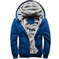 Miniatyrbilde 1 av 5: Herrer Tykk Fleecefôret Varm Vinterjakke Blå 3XL 3XL Blue