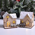 Miniatyrbilde 5 av 5: Tretre jule-LED-lys, lysende hyttedekorasjon for hjemmet,