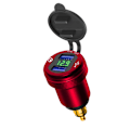 Miniatyrbillede 1 af 8: Motorcykel Aluminium DIN Hella Stik Dobbelt USB Hurtigoplader Adapter-FA3- A9