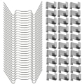 Miniatyrbillede 1 af 5: 100 stk Drivhusklemmer til glas Rustfrit stål Drivhusvinduebeslag Clips til drivhusglas klemmer