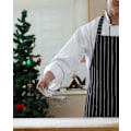 Miniatyrbilde 9 av 10: Kokkeforkle Ren Pinafore KAFFE STRIPE Coffee Stripes