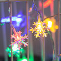 Miniatyrbild 4 av 5: 3 meter julbelysning 20 LED snöflinga ljusslingor ljus
