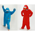 Pikkukuva 1 / 2: Aikuisten Elmo Cookie Monster -asu Punainen Red S