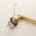 Miniatyrbilde 4 av 4: 304 Toalettpapirholder i rustfritt stål Børstet messing Toalettpapirholder-liuyue