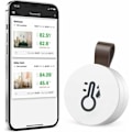 Miniatyrbild 1 av 5: Bluetooth inomhushygrometertermometer, mini inomhustermometer, temperaturövervakningssensor, digital hygrometer för Hom