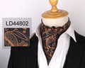 Herr Ascot Cravat Slips Paisley Jacquard Silke Vävd Blommig Halsduk, LD44802-FA11-
