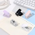 Miniatyrbillede 3 af 5: 1 stk. mini-hulstans 8 sider stanset med enkle runde huller til DIY-bindning af bøger Rosa