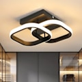 Miniatyrbillede 1 af 5: Moderne LED-loftlampe - Kvadratisk loftlampe 22W 2300LM til entré, soveværelse, badeværelse, køkken, stue - Varmt hvidt lys