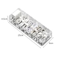 Miniatyrbilde 1 av 4: Kabeloppbevaringsboks Transparent Plast Datakabel Oppbevaringsbeholder For Skrivebord Stasjonær Multifunksjonell Headset Data Ladningskabel A