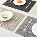Pikkukuva 1 / 2: 4 kpl:n asetus pöytätabletteja (30x45cm), kudotut pestävät pöytätabletit keittiöön-FA6- E