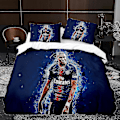Miniatyrbild 2 av 2: Player K2# 3D Tre-delad Set Storlek Fotboll Serie C Ronaldo Täcke Hemtextil[DB] 200cm